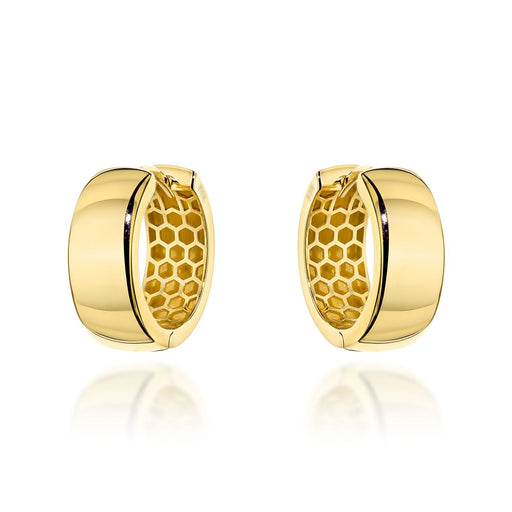 Cercei Aur 14K Rotunzi Largi - Eleganță Atemporală