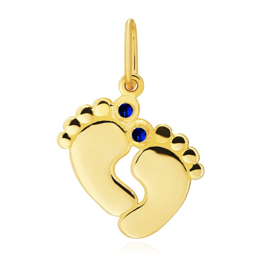 Pandantiv Aur 14K Steluțe cu Zirconii Grenat - Eleganță pentru Bebeluși