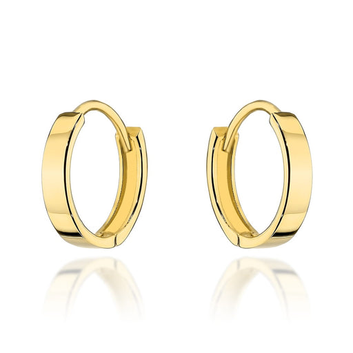 Cercei Creole Aur 14K Clasici - Eleganță Rotundă, Design Rafinat