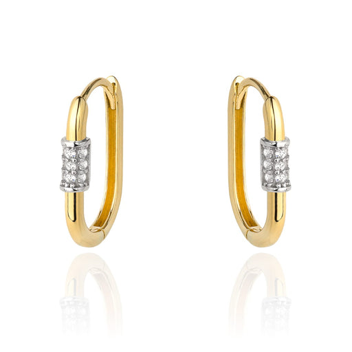 Cercei Aur 14K Rotunzi cu Zirconiu - Eleganță Subliniată