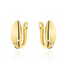 Cercei Aur 14K Lacrimă Clasici cu Închizătoare Engleză