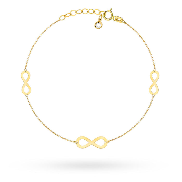 Brățară de Gleznă Aur 14K Semnele Infinitului