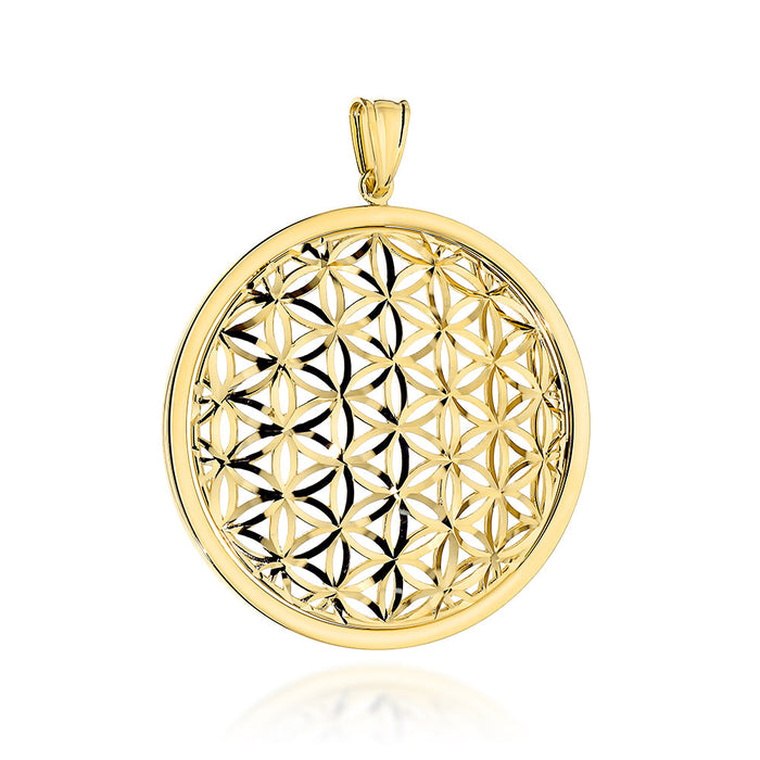Pandantiv Aur 14K Rotund Ažurat – Eleganță Eternă