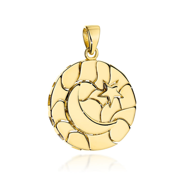 Pandantiv Aur 14K Mobil, Cerc și Elemente Decorative