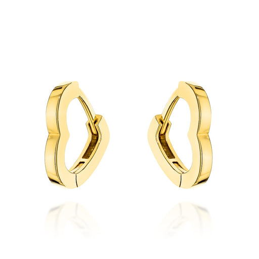 Cercei Aur 14K Contur Inimă - Eleganță Pură