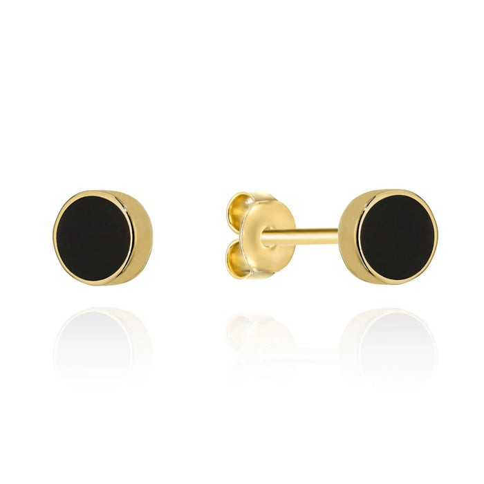 Cercei Aur 14K Rotunzi cu Agat - Eleganță Atemporală