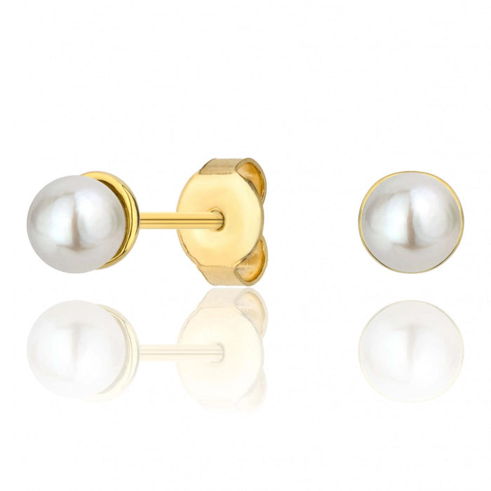 Cercei Aur 8K cu Perlă Naturală – Eleganță Atemporală