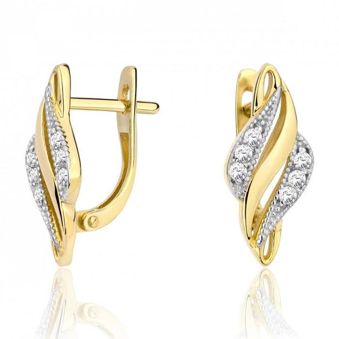 Cercei Aur 8K cu Zirconiu - Eleganță Atemporală