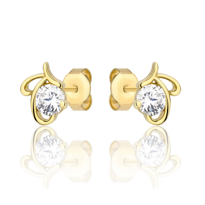 Cercei Aur 8K cu Zirconiu - Design Elegant