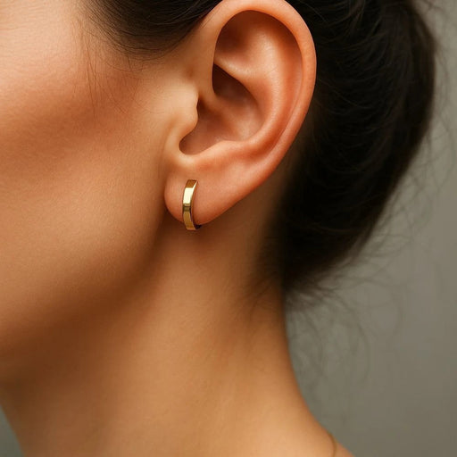 Cercei Clasici din Aur 8K cu Sistem Englezesc