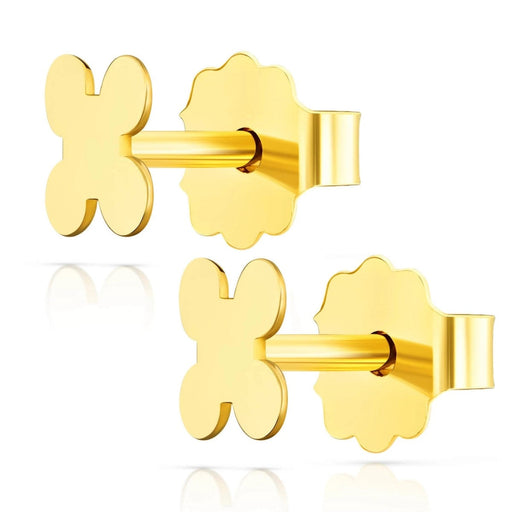 Cercei Aur 8K Cruce – Eleganță Simplă și Strălucitoare