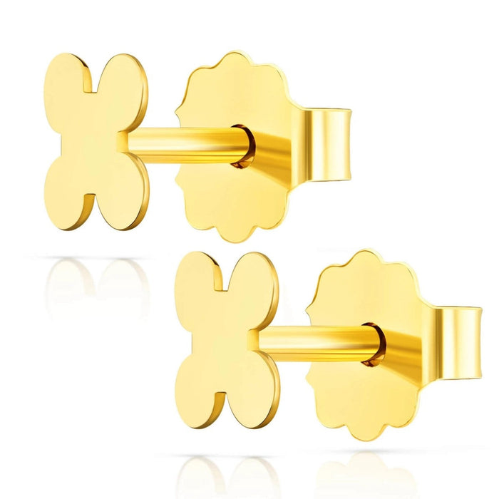 Cercei Aur 8K Cruce – Eleganță Simplă și Strălucitoare