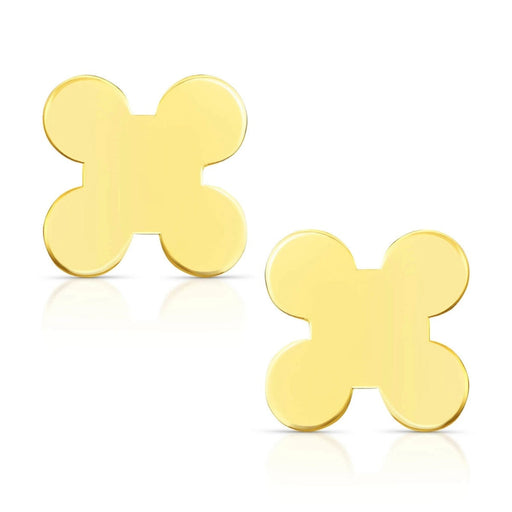 Cercei Aur 8K Cruce – Eleganță Simplă și Strălucitoare