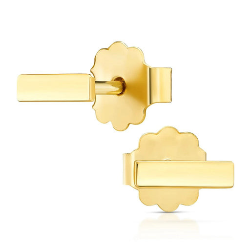 Cercei Aur 8K Rectangulari - Eleganță Simplă