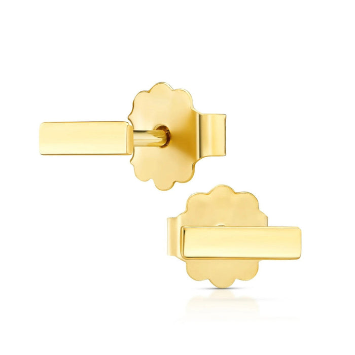 Cercei Aur 8K Rectangulari - Eleganță Simplă