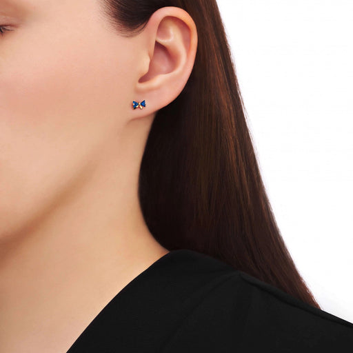 Cercei Aur 8K Cocarde cu Zirconiu - Eleganță Subtilă