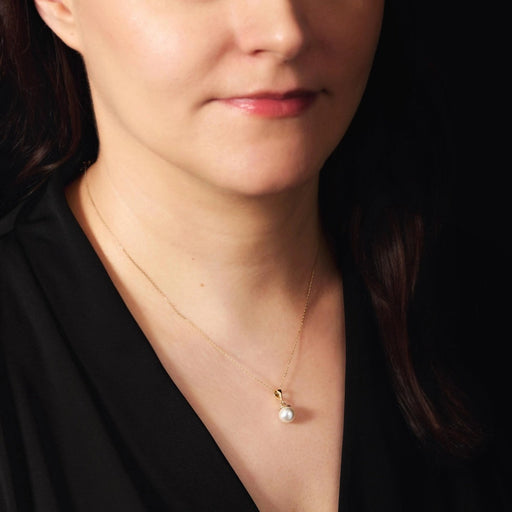 Pandantiv Aur 8K cu Perlă - Eleganță Atemporală