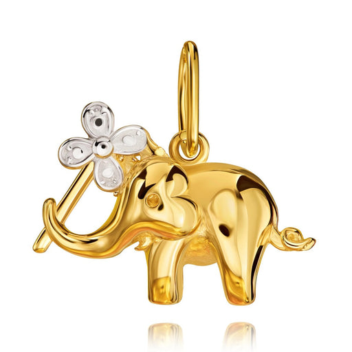 Pandantiv Aur 8K Elefant Norocos - Design Modern