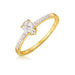 Inel de Logodnă Delicat Aur 8K cu Zirconiu