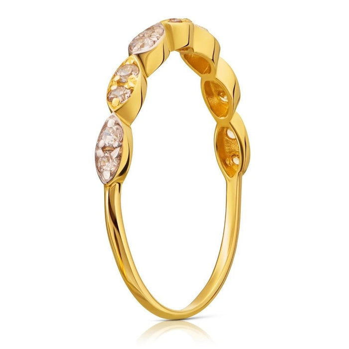 Inel Delicat Aur 8K cu Zirconii - Eleganță Subtilă