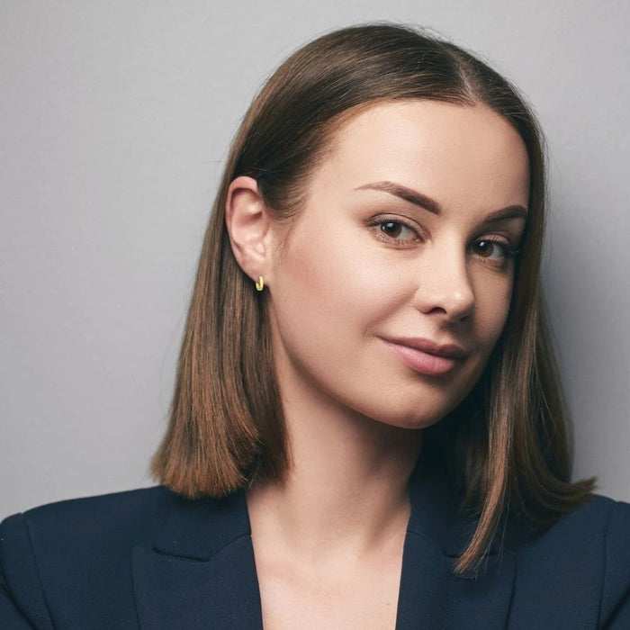 Cercei Rotunzi Aur 8K ~11mm - Eleganță Simplă