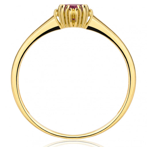 Inel Aur 8K cu Piatră Rubină - Eleganță Atemporală