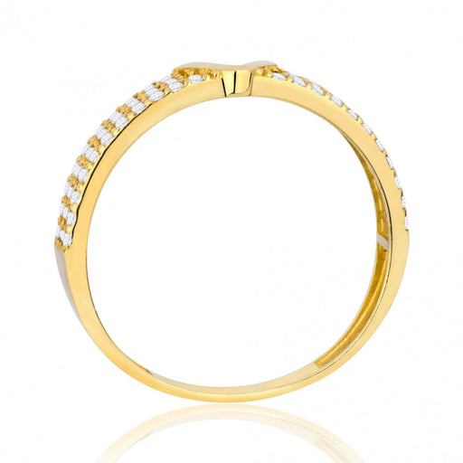 Inel Unic cu Litera V Aur 8K - Eleganță Semnată