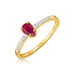 Inel Aur 8K cu Zirconiu Rubin G.0087cz - Eleganță Subtilă