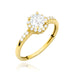 Inel Aur 14K cu Zirconiu Central și Detalii Rafinate