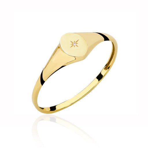 Inel Aur 14K Stea Nordului - Eleganță Strălucitoare