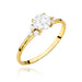 Inel Aur 14K cu Zirconiu Central - Eleganță Scânteietoare