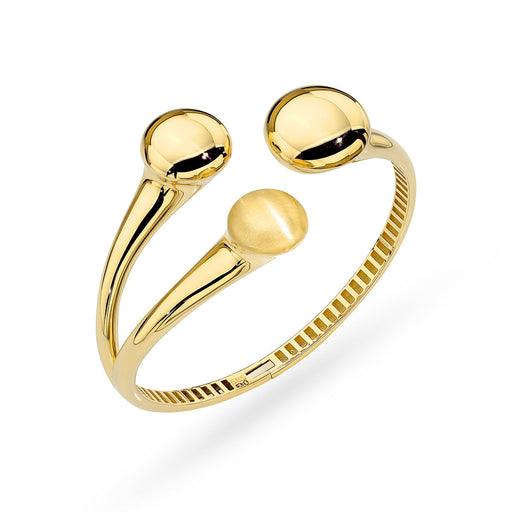 Brățară Fixă Aur 14K Bono Rosso cu Bile - Eleganță Rotunjită