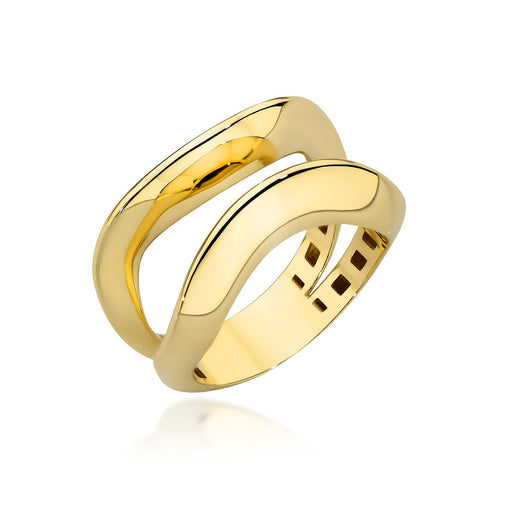 Inel Aur 14K "BONO ROSSO" - Valuri Delicate