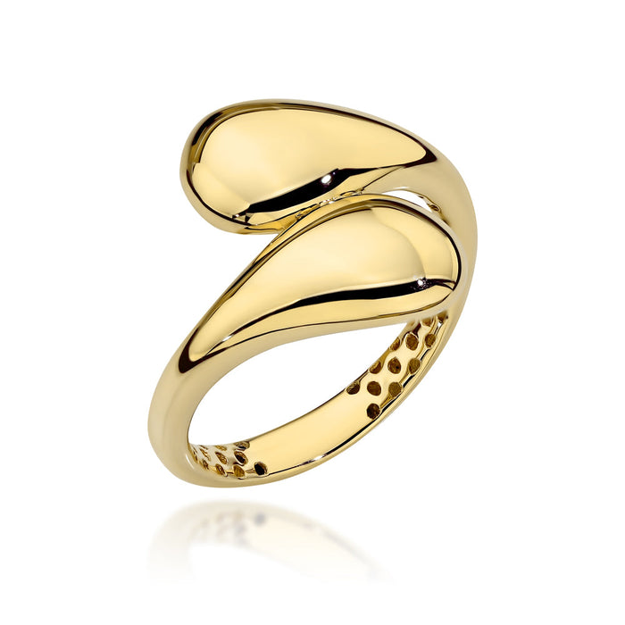 Inel Aur 14K "BONO ROSSO" – Lacrimi Elegante