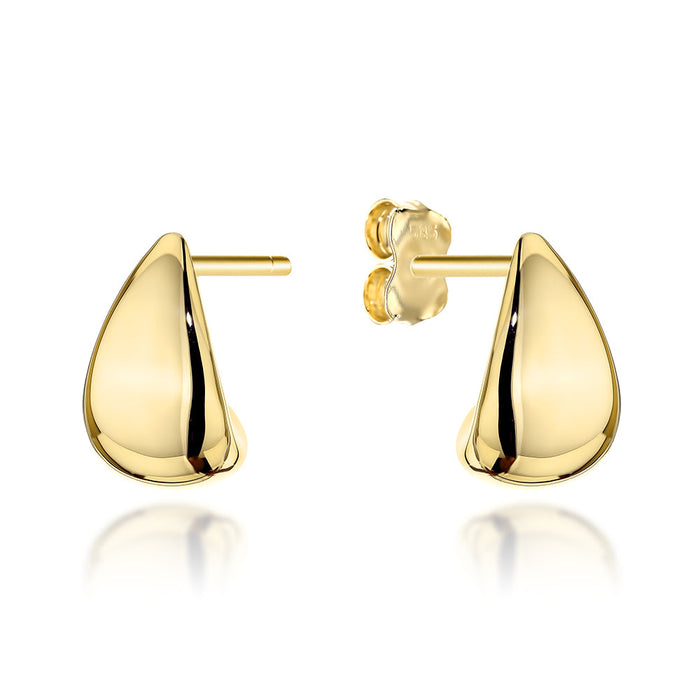 Cercei Aur 14K Triunghiuri Netede pe Tijă