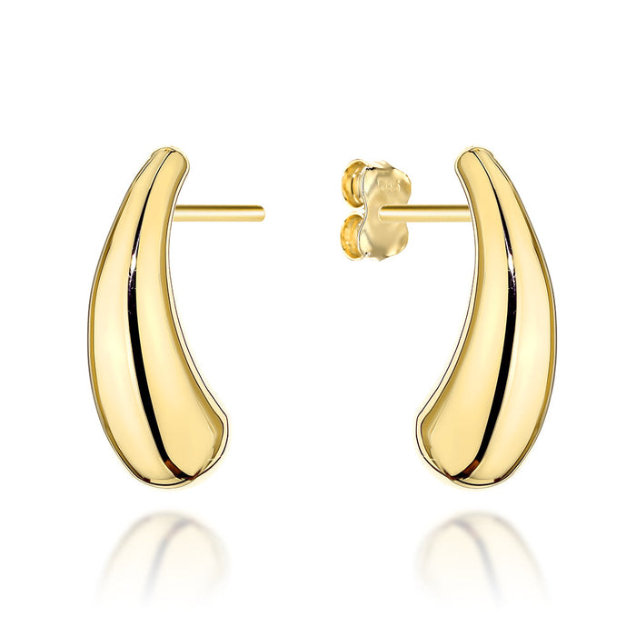 Cercei Aur 14K Picături Alungite pe Tijă