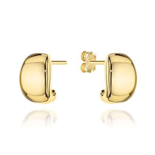 Cercei Aur 14K Rotunzi și Simpli pe Tijă