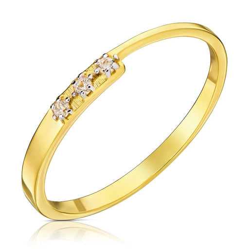 Inel Aur 8K cu Zirconiu - Eleganță Delicată