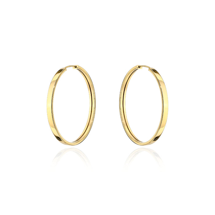 Cercei Aur 14K Creole Largi - 2,7 cm