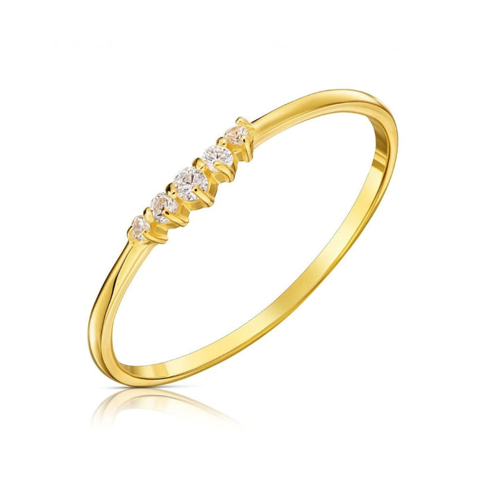 Inel Delicat Aur 8K cu Zirconiu - Eleganță Subtilă