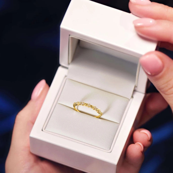 Inel Aur 8K Inimă cu Zirconiu - Eleganță Simplă