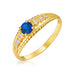 Inel Aur 8K cu Piatră Albastră – Eleganță Atemporală