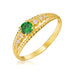 Inel Aur 8K cu Zirconiu Verde – Eleganță Atemporală