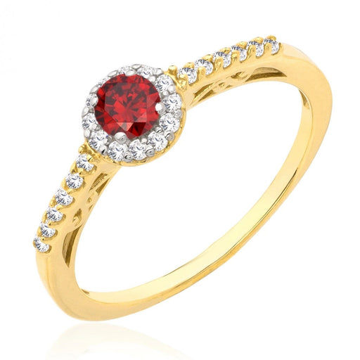 Inel de Logodnă Aur 8K cu Zirconiu și Design Unic