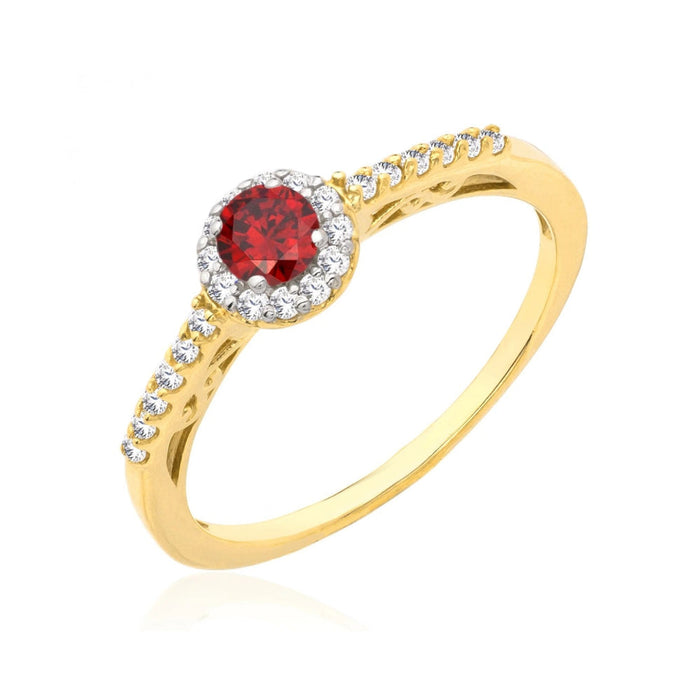 Inel de Logodnă Aur 8K cu Zirconiu și Design Unic