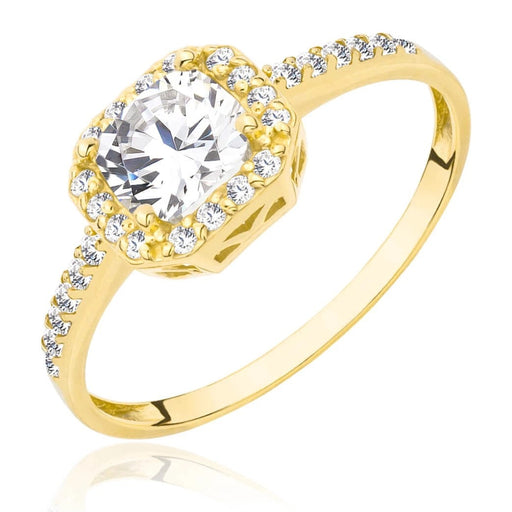 Inel Aur 8K cu Zirconii - Eleganță Strălucitoare