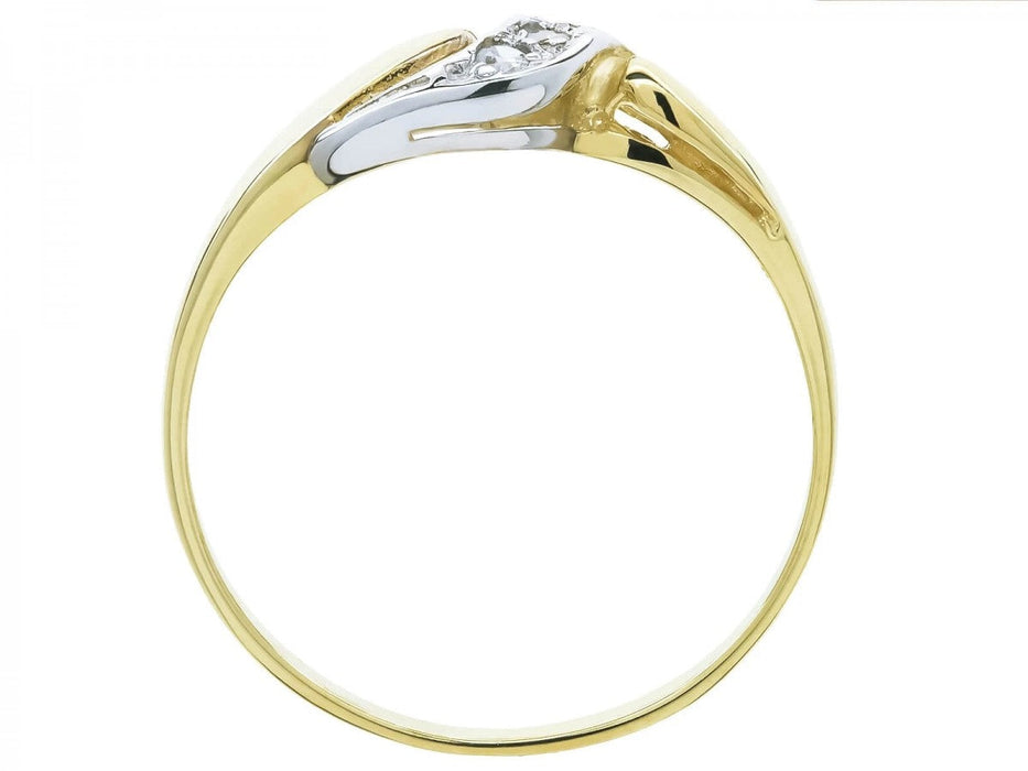 Inel Aur 8K Val de Zirconiu Elegant