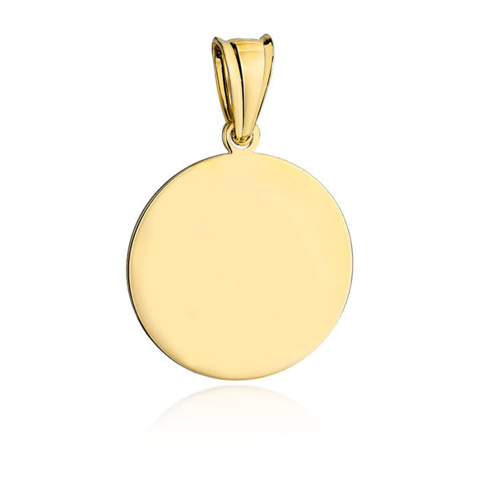 Pandantiv Aur 14K Cerc Plin Elegant