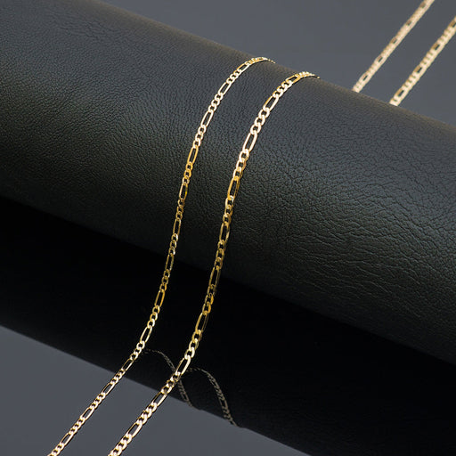 Lanț Aur 14K Figaro 60 cm - Eleganță Clasic