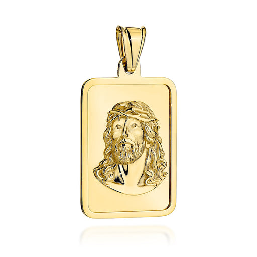 Medalion Aur 14K cu Iisus Gravat - Cadou Special